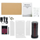 Retekess TD161長距離ポケットベルシステム お客様呼び出しベル フードコート キッチンカー レストラン 食堂 1*ホスト+30*ページャ