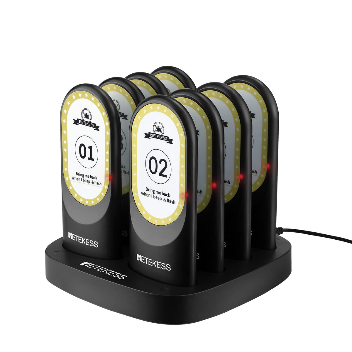 RETEKESS ワイヤレス呼び出しベル 無線コールシステム、ワイヤレス通話システム、ワイヤレスブザー