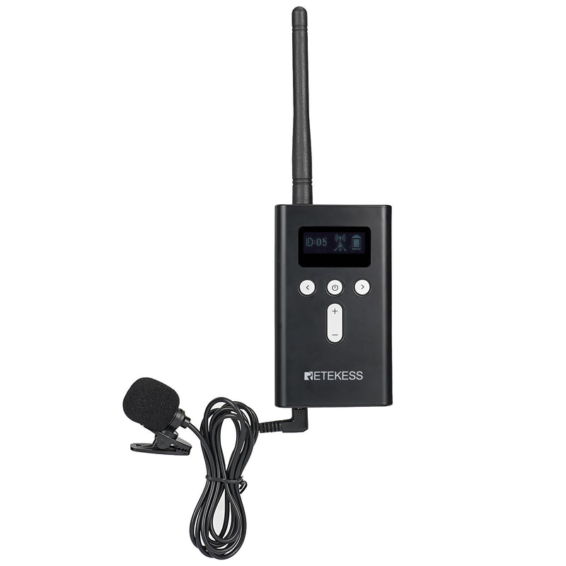 Retekess T130S/T131S  無線ガイドシステム   アップグレード版本  送信機*1+受信機*5  D型イヤホンアクセサリー 両耳に使用可能  長い伝送距離 観光 工場見学 会社説明会 同時通訳 博物館 教会翻訳