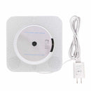 CDプレーヤー 置き＆壁掛け式 1台多役 ラジオ付きポータブルCDプレーヤー