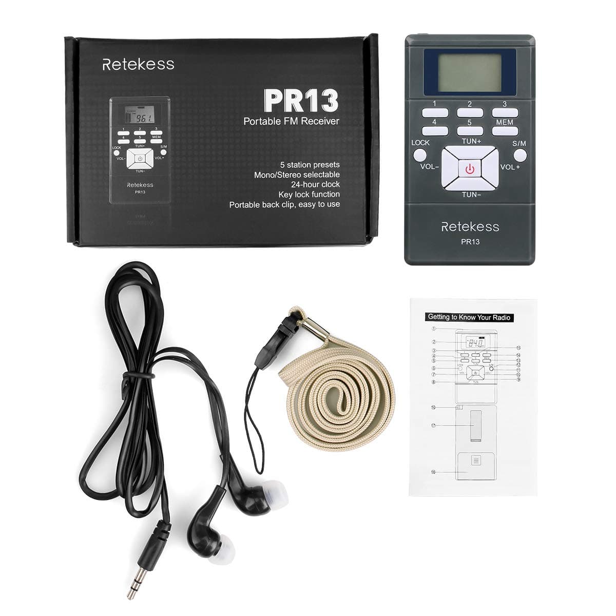 RetekessTR508 FM局 CB無線機 特定小電力無線局 PR13 レシーバー