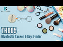 Retekess TH005 Bluetooth探し物発見器 黒 紛失防止アラーム  携帯電話に接続できます