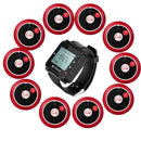 Retekess T128ワイヤレス腕時計型受信機 と2キー呼び出しボタン キャンセルキあり 腕時計型レシーバー サービスと受付業務と工場と飲食店