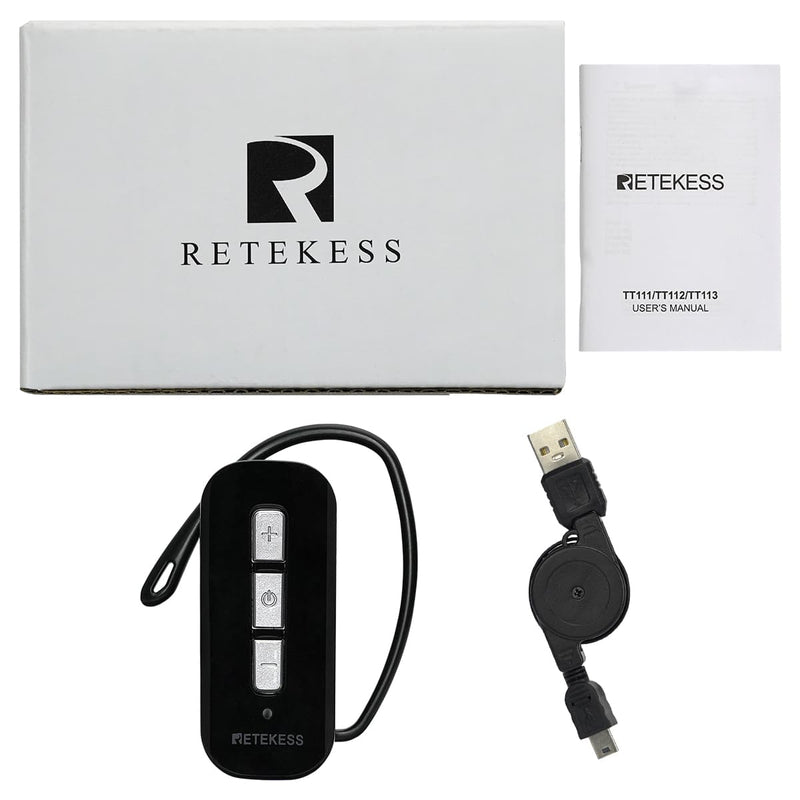 RETEKESS TT112ワイヤレスガイドシステム イヤーフックのデザイン aux機能 発信機*2＋受信機*30+充電ケース*1工場見学  教会翻訳 ツアーガイド