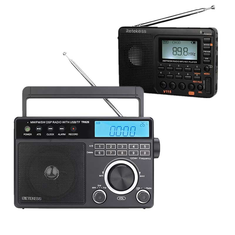 RETEKESS TR629 FM MW AM DSP ラジオ バンドラジオラジオ 高齢者に最適